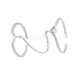 925 серебряное кольцо-манжета с кубическим цирконием для женщин FS-WGE2F5D-01