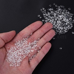 透明チェコガラスシードビーズ  光沢  2穴  オーバル  グレー  5x3.5x2.5mm  穴：0.9mm  約500 G /袋&nbsp;SEED-N004-005-C07