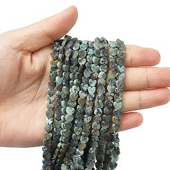 Бусы натуральная африканская бирюза (яшма) G-A272-A01-06