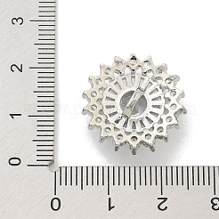 Стойка покрытие латунные микропаве прозрачные кубические циркониевые кнопки KK-K293-04P