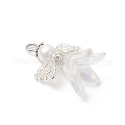 Подвески-ангелы из стеклянных бисеров&nbsp;PALLOY-MZ00996-01