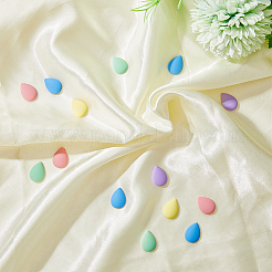 80 шт. двухцветные непрозрачные акриловые кабошоны ACRP-DC0001-01