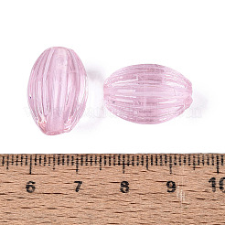 Perles de verre filées côtelées faites à la main&nbsp;X-LAMP-N042-01