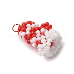 Подвески в виде перчаток из стеклянного бисера&nbsp;PALLOY-MZ00811