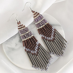 400шт 4 цвета прозрачные стеклянные бусины с 2 отверстиями SEED-CN0001-21