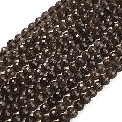 Природный дымчатый кварц нитей бисера&nbsp;G-C280-B09-6mm