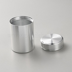 Barattoli di latta in alluminio a colonna&nbsp;CON-WH0086-174
