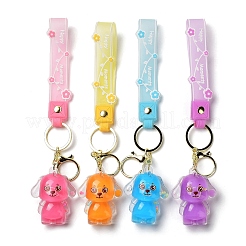 Брелок с акриловой подвеской в виде собаки&nbsp;KEYC-G050-03LG