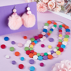 120шт 24 вида деревянных бусин WOOD-GA0001-98