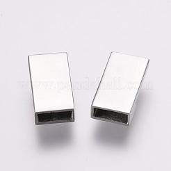 変色しにくい304ステンレススチール製マグネット留め具  長方形  ステンレス鋼色  25x10x5mm  穴：3x8mm&nbsp;STAS-F122-20P