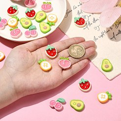 25шт 5 стиля непрозрачные кабошоны из смолы&nbsp;RESI-CJ0003-79