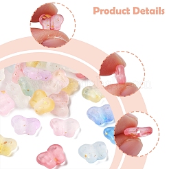 200 шт. прозрачные акриловые бусины градиентного цвета&nbsp;MACR-FS0002-02