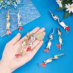 8 шт. 8 стиля рыболовных воблеров из нержавеющей стали 201 FIND-FH0003-68