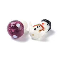 Разноцветные бусины лэмпворк&nbsp;LAMP-XCP0001-11