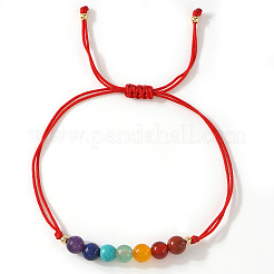 Браслет из плетеных бусин с регулируемым нейлоновым шнуром&nbsp;QK8990