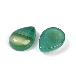 Natürlicher grüner Onyx-Achat (gefärbt und erhitzt) Cabochons&nbsp;G-H094-01A-04