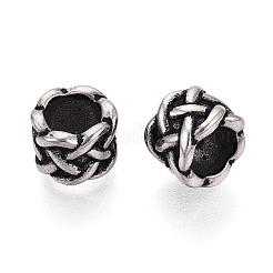 Бусины европейского стиля с крупными отверстиями из нержавеющей стали 304&nbsp;STAS-T072-99AS