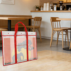Borsa portaoggetti in pvc trasparente&nbsp;ABAG-WH0044-91A
