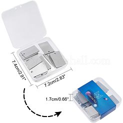 201 нержавеющая сталь прямоугольная штампованная пустая бирка подвеска STAS-UN0002-77P