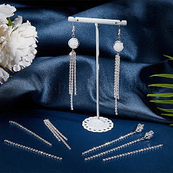 16 шт. 2 стильных латунных цепочки-чашки со стразами большие подвески KK-SC0003-21S