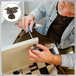 Ручки коробки сплава цинка&nbsp;FIND-WH0139-712A