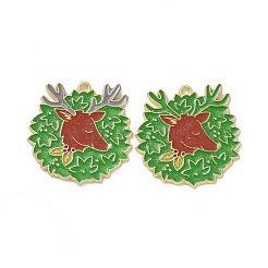 Подвески из эмали из сплава с рождественской тематикой&nbsp;PALLOY-O109-18LG