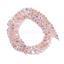 Стеклянные бусины с гальваническим покрытием &nbsp;GLAA-Q105-02C