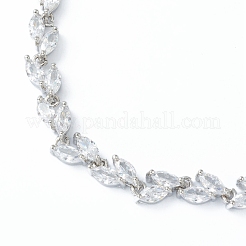 Латунь шарм браслеты BJEW-B010-01P