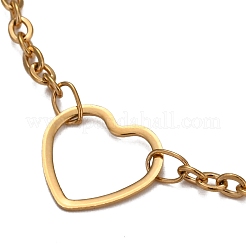 Браслеты на ногу из нержавеющей стали 304 с цепочкой AJEW-H104-04G