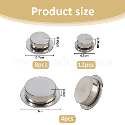 24 шт. 3 стиля латунный 3D вращающийся подшипник для дизайна ногтей&nbsp;MRMJ-FH0001-58A