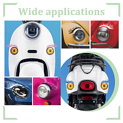 10 пара 5-х цветных водонепроницаемых наклеек из ПВХ в форме ресниц DIY-HY0003-04