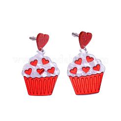Ohrstecker aus Acryl zum Valentinstag&nbsp;WG39657-01