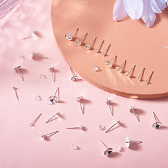100 шт. 10 стиля латунные серьги-гвоздики фурнитура&nbsp;KK-TA0001-83