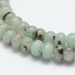 Натуральный кунжут яшма / киви нитки бусины яшмы G-G665-03-6x4mm