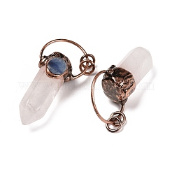 Натуральный кварцевый кристалл большие остроконечные подвески&nbsp;G-M383-21A