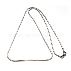 Не тускнеющие ожерелья из нержавеющей стали 304 в виде змеи NJEW-E122-31A