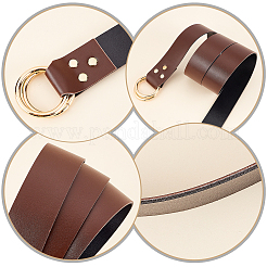 Цепной ремень из искусственной кожи с железной пряжкой с двойным d-образным кольцом&nbsp;AJEW-WH0314-52B