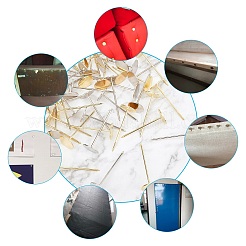 Железные плоские гвозди с круглой головкой AJEW-GA0001-51-C