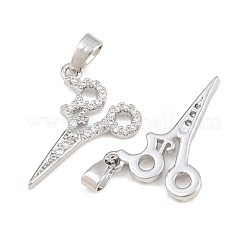 Pendentifs en laiton zircon cubique transparent&nbsp;CU-CBA9AB3-19P