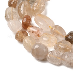 Нити бусин из натурального рутилированного кварца&nbsp;G-Z126-A02