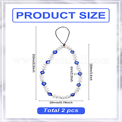 2 шт. акриловые ремешки для мобильного телефона&nbsp;HJEW-LP0001-06