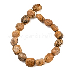 Chapelets de perles en jaspe avec images naturelles&nbsp;GG-CBA787B-A31