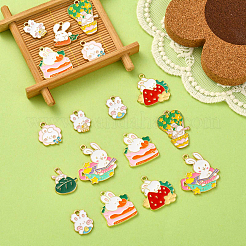 36шт 9 стиля подвески из сплава с эмалью&nbsp;ENAM-CJ0003-34