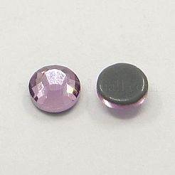 ガラスホットフィックスラインストーン  グレードAA  フラットバック＆多面  半円  ライトアメジスト  ss10  2.7~2.8mm  約1440個/袋&nbsp;RGLA-A019-SS10-212