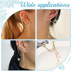 50 шт. латунная фурнитура для ушей KK-BBC0007-85