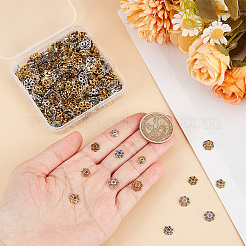 400 шт. 8 колпачка для бусин в тибетском стиле TIBE-GO0001-05