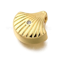 Latón micro pavimenta claro cubic zirconia encantos&nbsp;KK-B136-10G-03