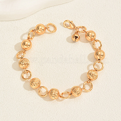 Латунные круглые шарики-бусины ссылка btacelets&nbsp;TJ4272