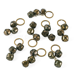 8 porte-clés pendentif cloche en fer&nbsp;KEYC-TA00040