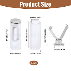 40 комплект из цинкового сплава с наконечниками из смолы&nbsp;FIND-CA0010-66P